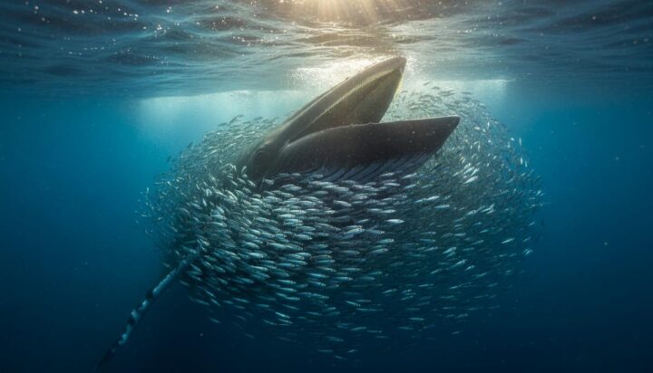 Борьба за еду: потепление океана меняет рацион китов-полосатиков