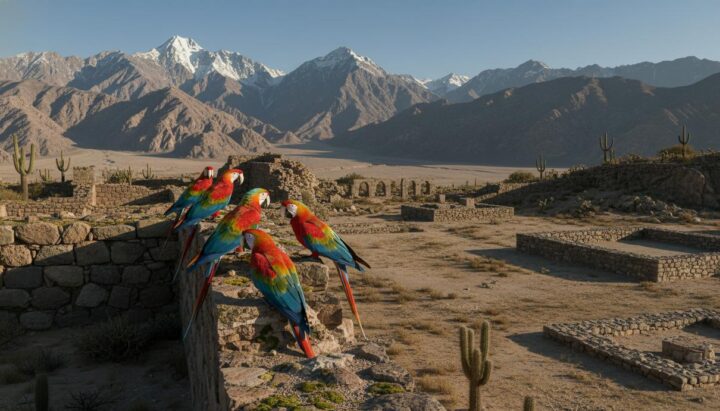 Торговля живыми птицами: доинкские племена перевозили попугаев через Анды