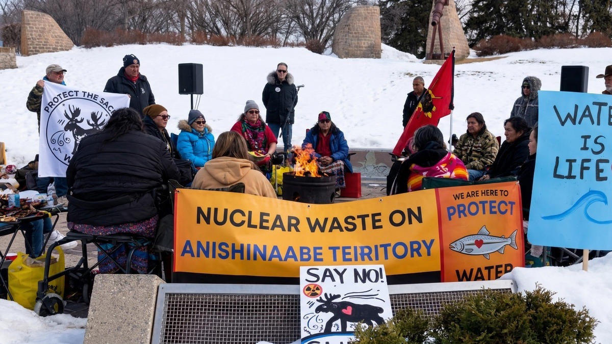 Протесты в Виннипеге: коренные народы против хранилища ядерных отходов Протесты в Виннипеге: коренные народы против хранилища ядерных отходов