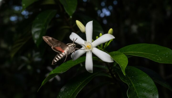 Растения с черным нектаром: биологи открыли механизм ночного опыления