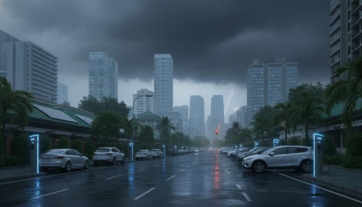 Электромобили компенсируют спад солнечной генерации в тропических мегаполисах