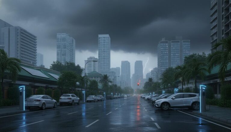 Электромобили компенсируют спад солнечной генерации в тропических мегаполисах