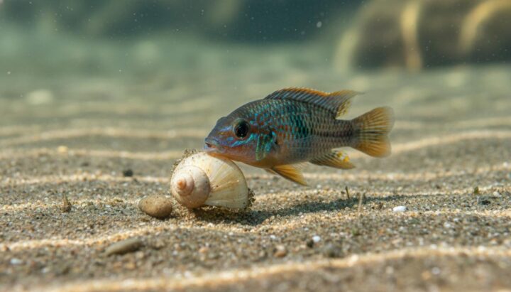 Поведение цихлид: как рыбы озера Танганьика строят укрытия