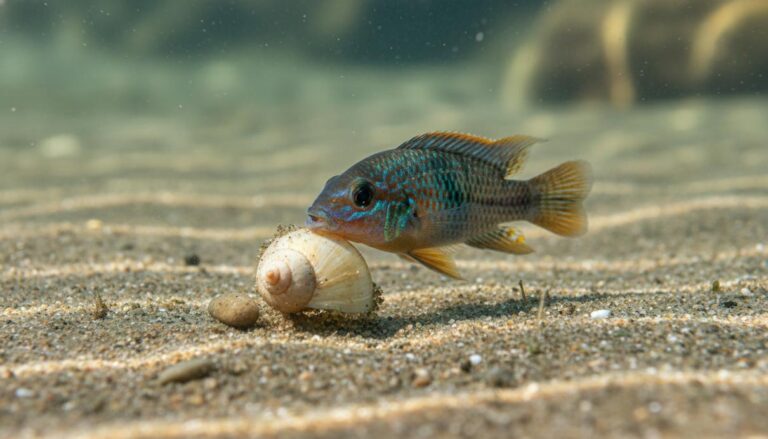 Поведение цихлид: как рыбы озера Танганьика строят укрытия