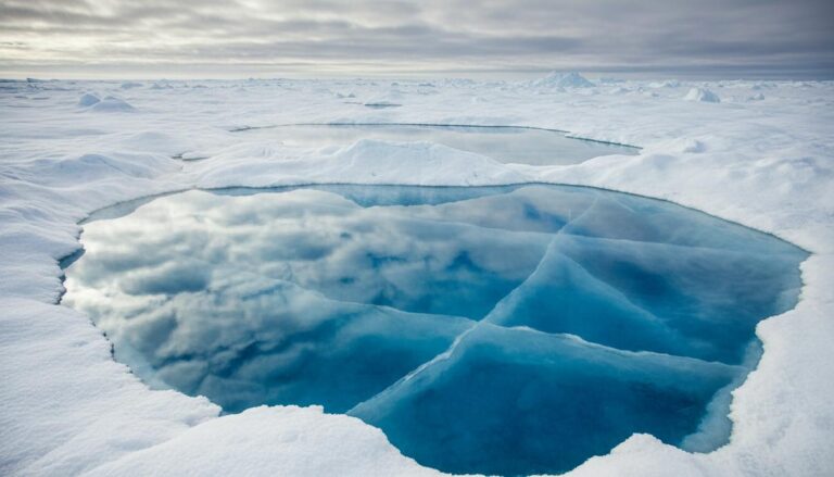 Талые лужи на льдах Арктики: как микроорганизмы влияют на формирование облаков