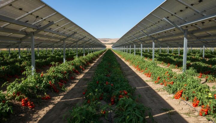 Солнечные панели на фермах: агровольтаика сократила расход воды вдвое