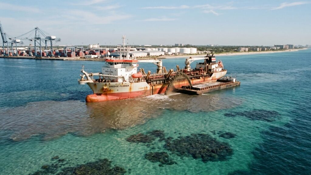 Расширение порта Эверглейдс в США отложено из-за угрозы коралловым рифам